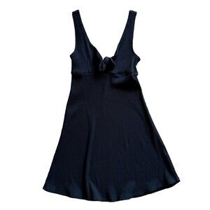 Billabong Cutout Ribbed Little Black Casual Dress XS Women’s